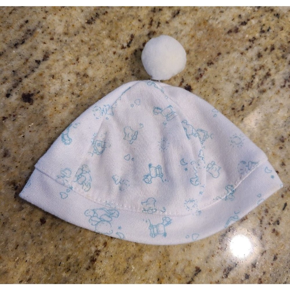 Build A Bear?? Unbranded Baby Hat  white blue